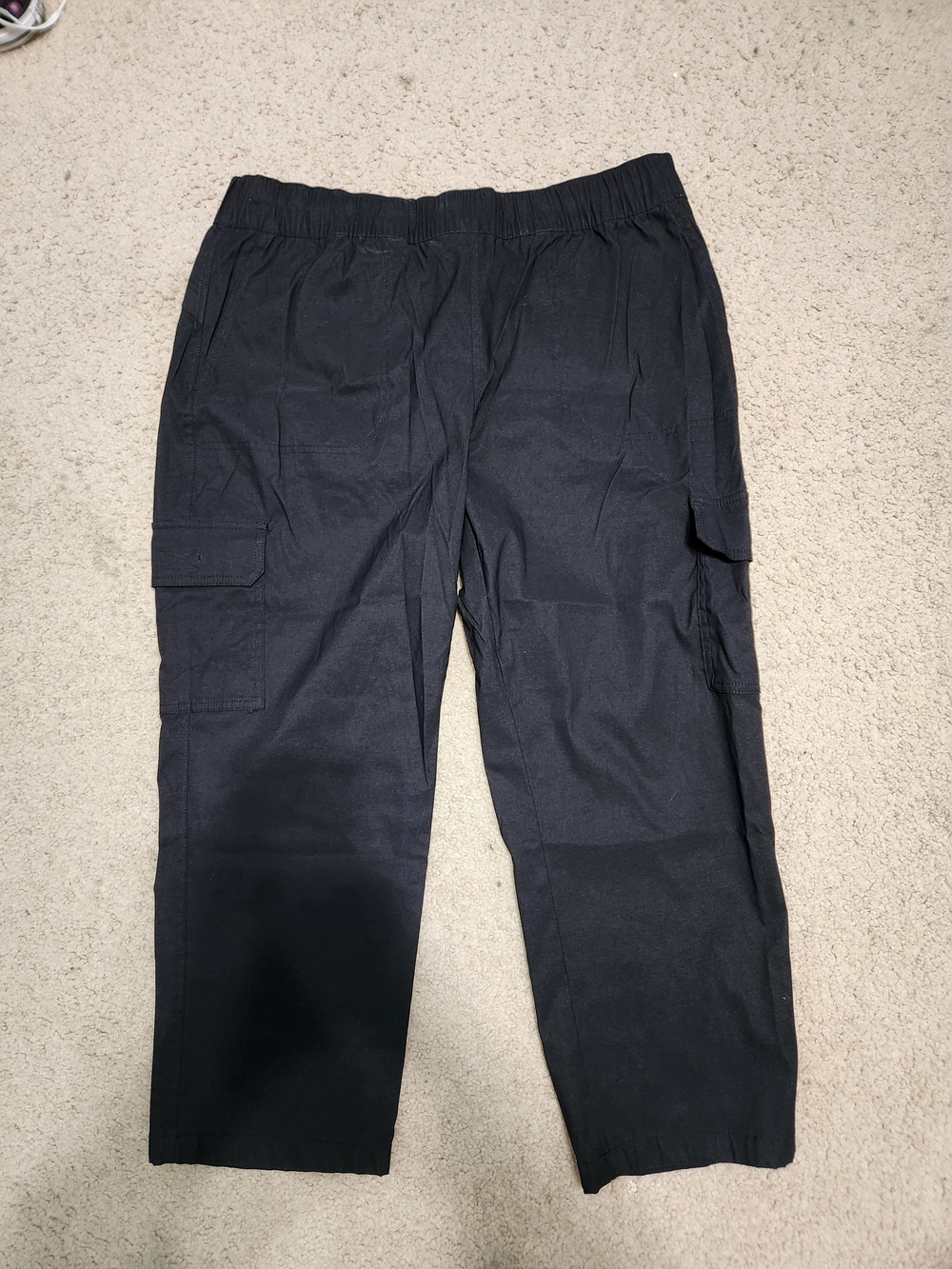 Eddie Bauer Black Ankle Cargo Pants